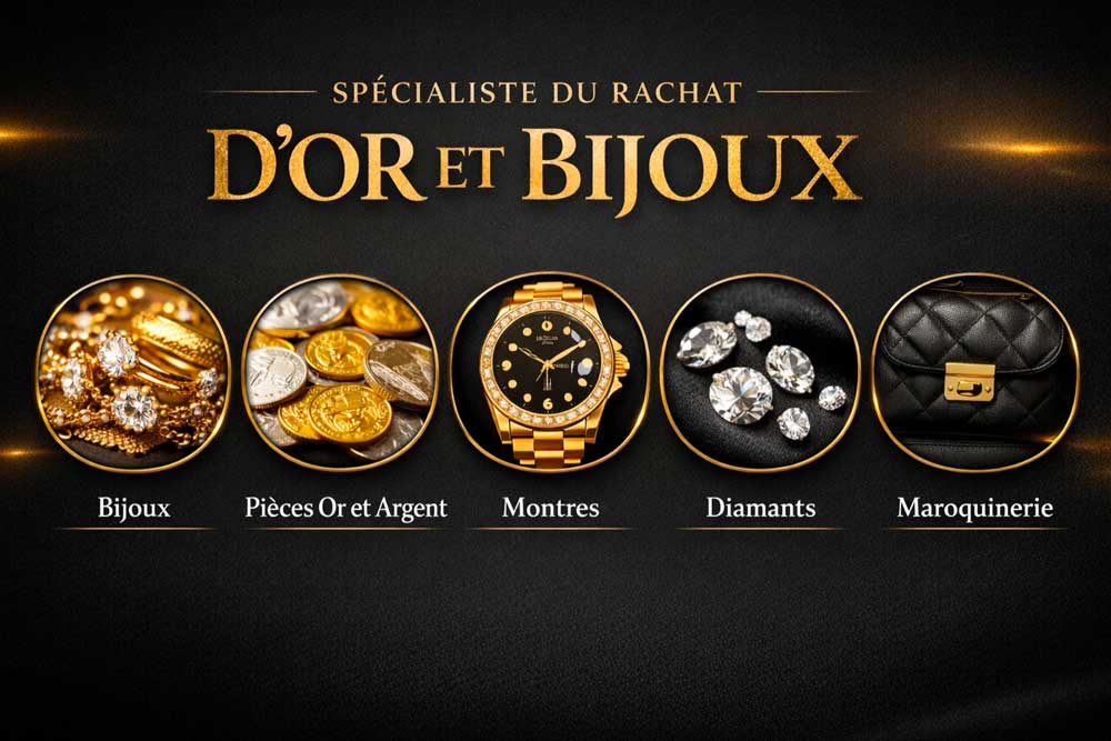 Services d'expertise et rachat de bijoux anciens et lingots d'or à Paris