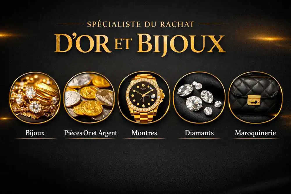 Services d'expertise et rachat de bijoux anciens et lingots d'or à Paris