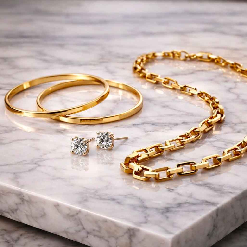 Rachat de bijoux modernes en or, argent et platine