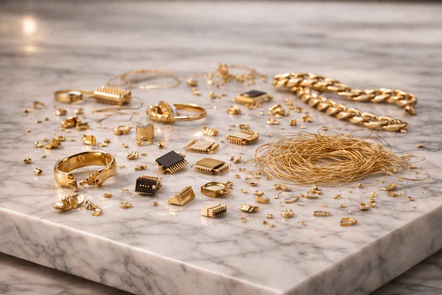 Rachat de débris d'or et or industriel pour recyclage à Paris