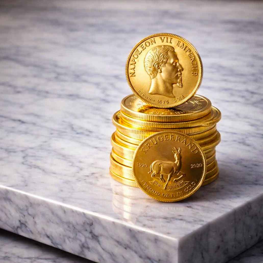 Rachat de monnaies d'investissement en or et argent