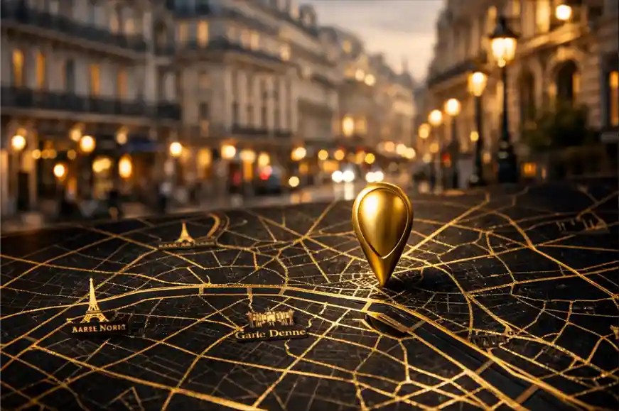 Localisation Secret Garden 109 rachat or Paris Gare du Nord